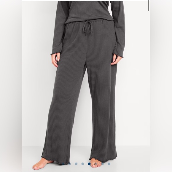 🆕 Old Navy Women’s High-Waisted Ribbed Pajama Pants - Picture 7 of 14